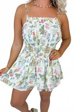 NEW MAINSTRIP going anywhere mini romper in white